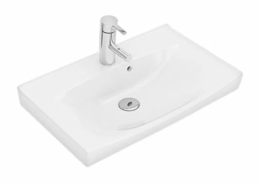 Ifö Spira Compact Servant 62,2x41,4 cm, m/tapphull og overløp, til bærejern