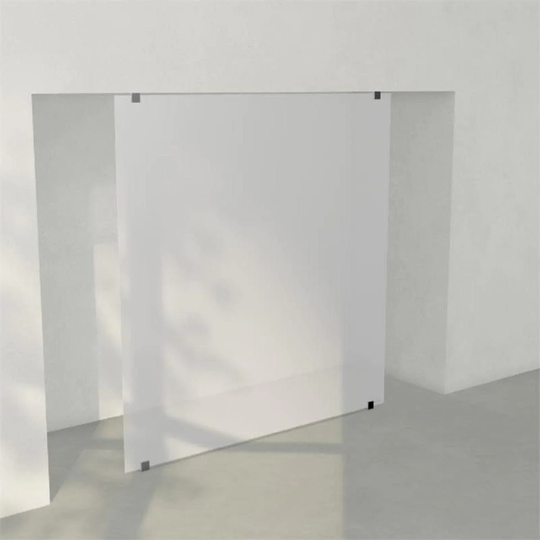 INR Iconic Nordic Rooms Dusjvegg ARC 43 Plus Måltilpasset Krom / Opal Frostet Glass