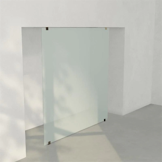 INR Iconic Nordic Rooms Dusjvegg ARC 43 Plus Måltilpasset Messing / Frostet Glass