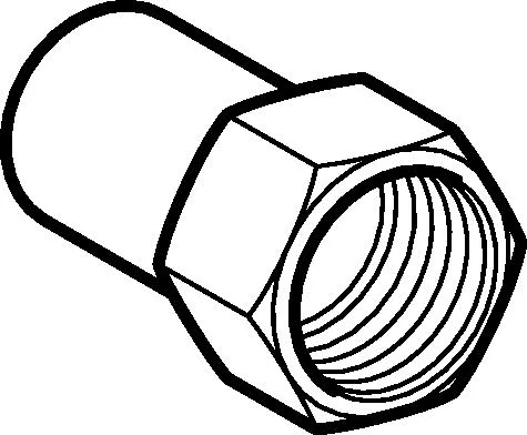 15 mm x 1/2" Transition RF-hylse / nippel Mapress