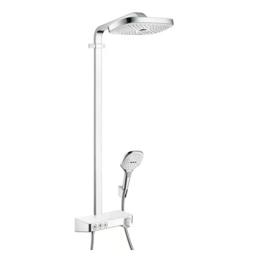 Hansgrohe Raindance Select 300 ST Komplet Dusjsystem m/Termostat, Hvit/Krom