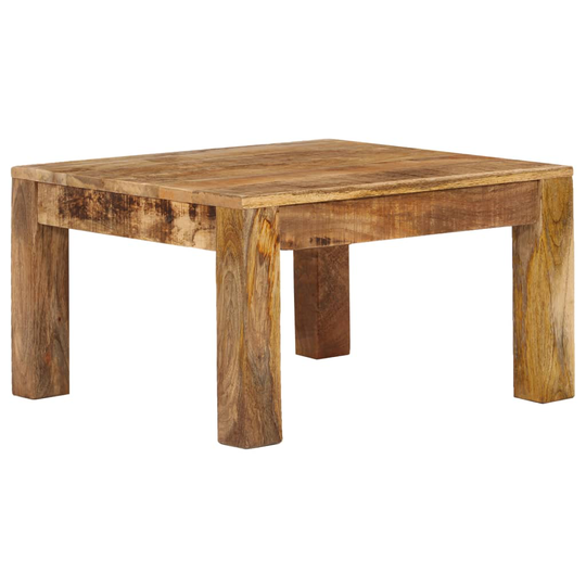vidaXL sofabord massivt mangotræ 60 x 60 x 35 cm