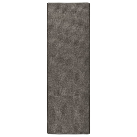 vidaXL tæppeløber 80x250 cm sisal-look antracitgrå