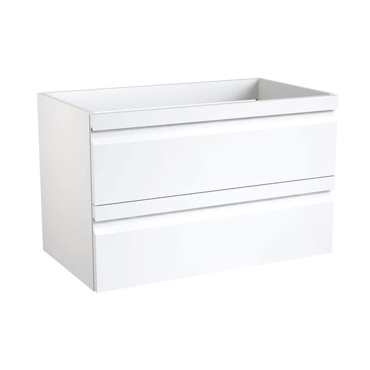 Korsbakken Merkur Kommode 2 Skuffer Hvit Høyglans / 80cm
