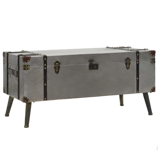 vidaXL sofabord MDF og aluminium 102 x 51 x 47,5 cm