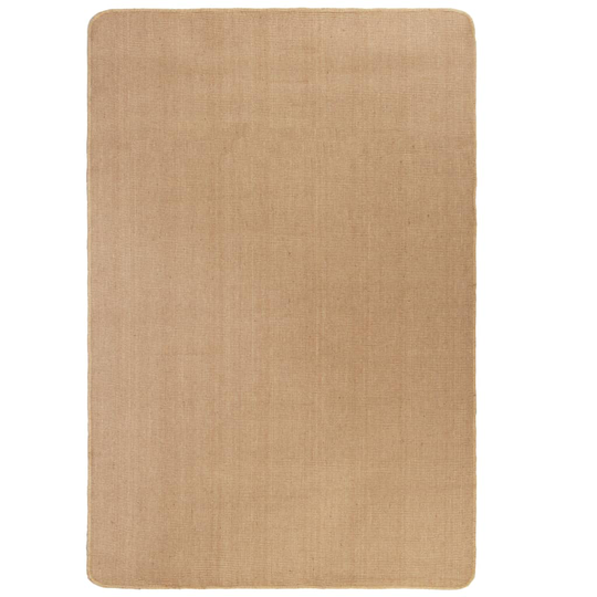 vidaXL jutetæppe med latexunderside 70 x 130 cm naturlig