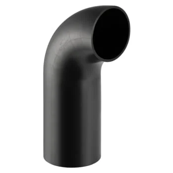 90 mm x 90 ° Bøy svart PEH Geberit