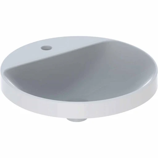 Geberit VariForm servant m/ tapphull, nedfelling, rund, Ø 48 cm