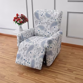 hvilestoltrekk sofatrekk ett sete hvilestol stoltrekk møbeltrekk for hvilestol sofatrekk floral med elastisk bunn (inkluderer 1 ryggtrekk, 1 setetrekk, 2 armle
