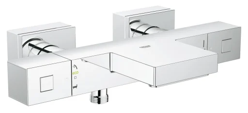 Grohtherm Cube Termostatbatteri til kar & dusj, Krom
