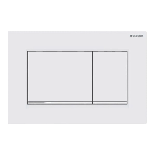 Geberit Sigma 30 Betjeningsplate Hvit Matt (Easy Clean)