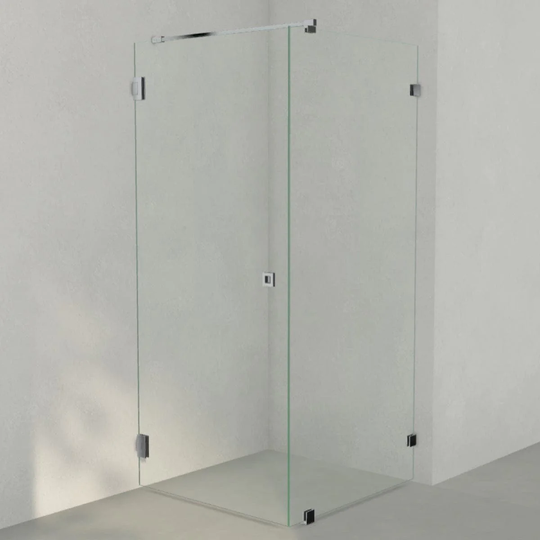 INR Iconic Nordic Rooms Dusjhjørne ARC 13 Måltilpasset Krom / Klart Glass