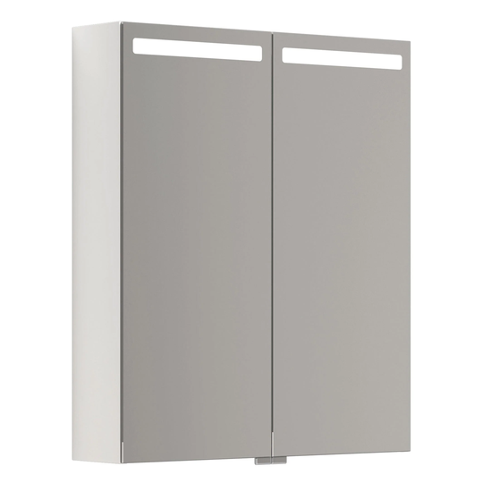 Dansani Mido+ Top Speilskap LED B50-80xh70,4cm Hvit Høyglans / 60cm