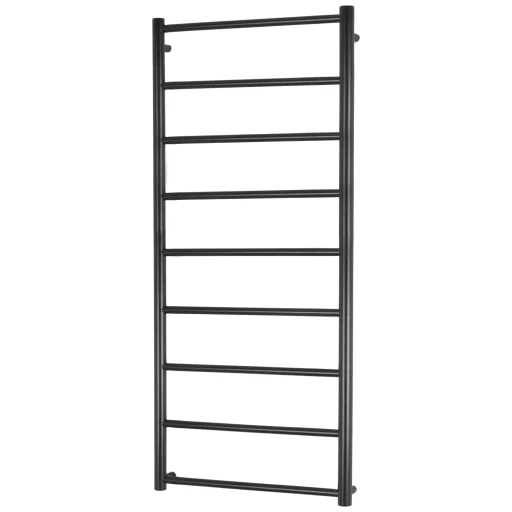 Kriss Polaris håndkletørker t/Sentral-/Fjernvarme 1250x600 mm, sort