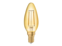 OSRAM Vintage 1906 Classic B - LED-filament-lyspære - form: B35 - E14 - 1.5 W (tilsvarende 12 W) - klasse G - varmt hvidt lys - 2400 K - guld