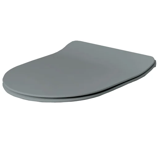 Glomp Mini Slim soft close toalettsete matt grå