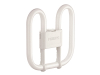 Philips PL-Q 2 Pin - Ikke-integreret kompakt fluorescerende lyspære - form: 2D - GR8 - 16.2 W - klasse G - varmt hvidt lys - 3000 K