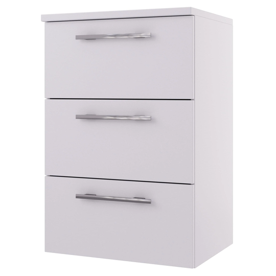 Linn Bad Ingrid Sideskap (Kommode) Hvit Matt / 60cm 3 Skuffer