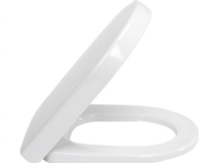 Villeroy & Boch 9M68S101, Aflang, Hårdt toiletsæde, Hvid, Rustfrit stål, Hærdet plast