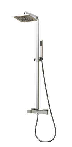Cassøe komplet dusjsett m/termostat, krom