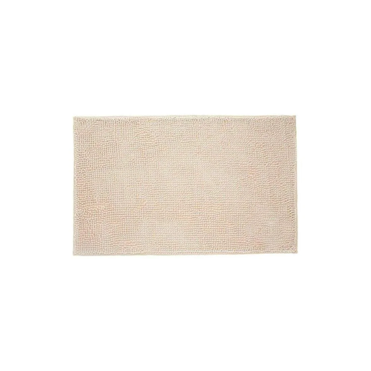 Chenille badeværelsestæppe, 50 x 80 - Sand