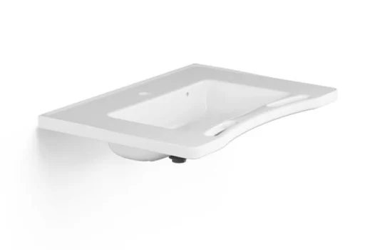 Pressalit Care MATRIX Medium servant m/håndgrep, kranhull & overløp - 78x54,5 cm