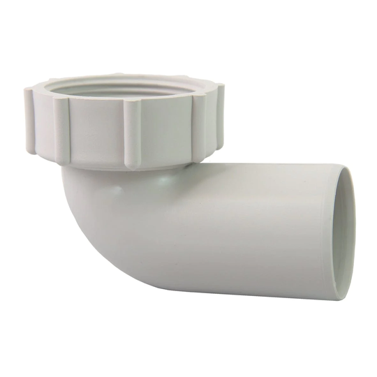 Pipelife Smartline Bend med Hettemutter Hvit