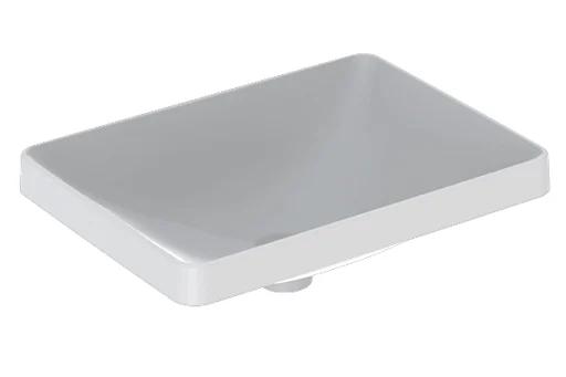 Geberit VariForm servant, nedfelling, rektangulær, 55x40 cm, med KeraTect