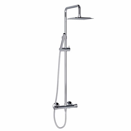 Vikingbad Tiril Takdusj Rett - Komplett Rainshower Krom