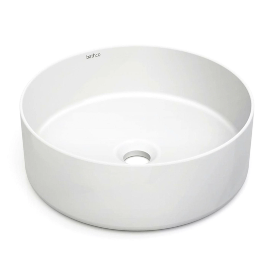 Bathco Dinan BolleservantØ38cm - Porselen Hvit Matt