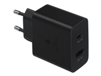 Samsung EP-TA220 - Strømforsyningsadapter - 35 Watt - SFC (USB, 24 pin USB-C) - sort - for Galaxy A20, A50, A70, A8s, M30, M40, Note10, S20, S20 5G, S20+ 5G, Z Flip, Z Flip 5G