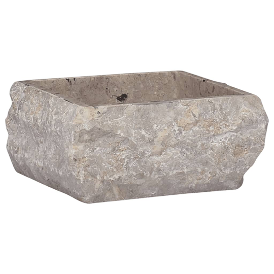 vidaXL håndvask 30x30x13 cm marmor grå