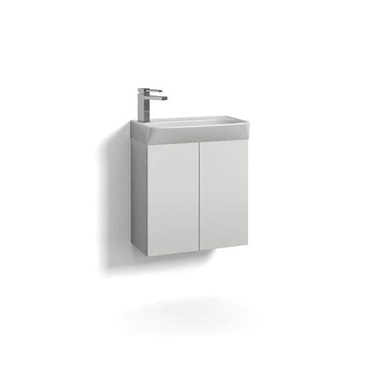 Svedbergs Skapa D25/d35 Dør Slim Servantskap 50cm / 25cm Hvit Matt