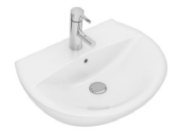 Ifö Spira vask buet 60cm 15162 - boltemontering, med hanehul med overløb dybde 168