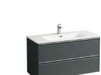 Laufen Palace møbelpk 100t.grå - møbelpakke 100cm, alugreb, softclose,traf.grey
