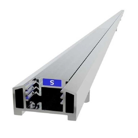 Vikingbad Magnetprofil Vegg (Fast) Liam H193cm Sølv
