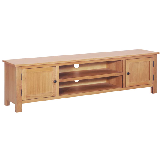 vidaXL tv-skab 165x36x46 cm massivt egetræ