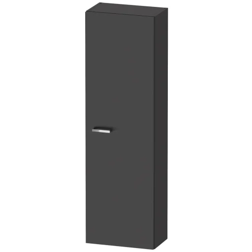 Duravit XBase høyskap, 132 cm, høyre, matt grafitt