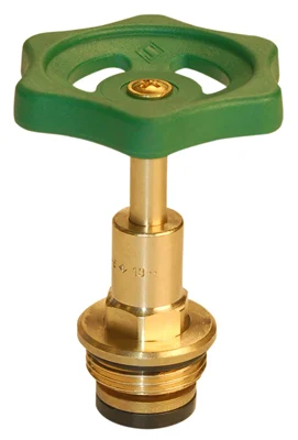 1,1/4" ventiltopp m/håndhjul