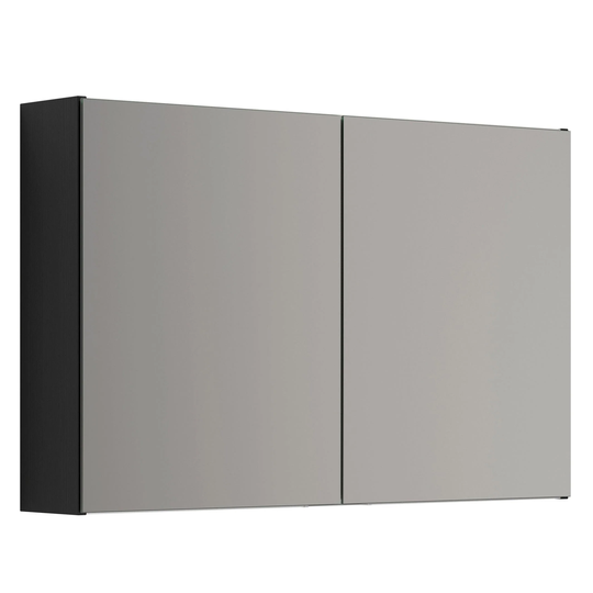 Dansani Mido+ Select Speilskap Uten Lamper B50-120xh64cm Svart Struktur / 100cm