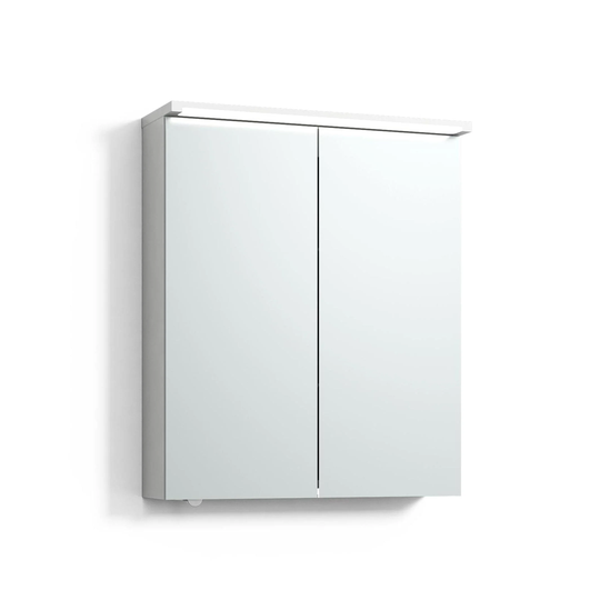 Svedbergs Skuru Speilskap med Servantlys 60cm / Hvit Matt