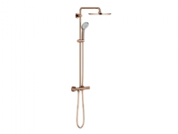 Grohe Euphoria 310 bruss. term - Brusesystem, termostat, vægmontering, Poleret Warm Sunset