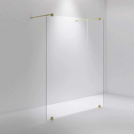 INR Iconic Nordic Rooms Dusjvegg ARC 43 Måltilpasset Messing / Opal Klart Glass