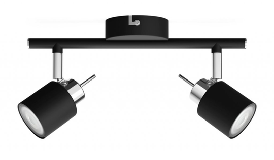 Meranti bar/tube black 2x35W 230V