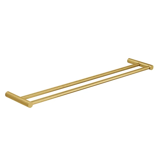 Pressalit dobbel håndkleholder, messing