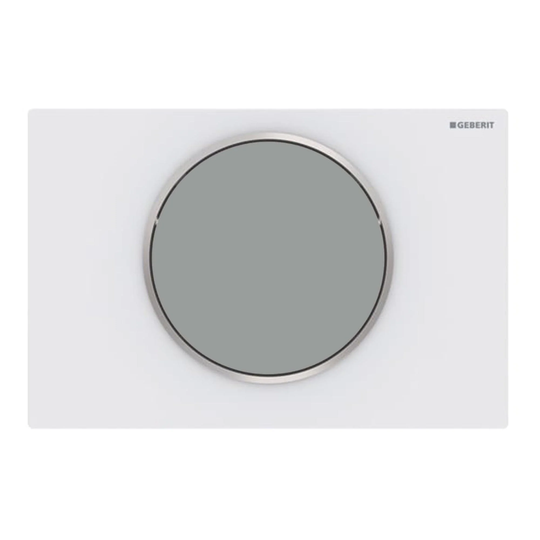 Geberit Sigma 10 Betjeningsplate Hvit Matt / Krom