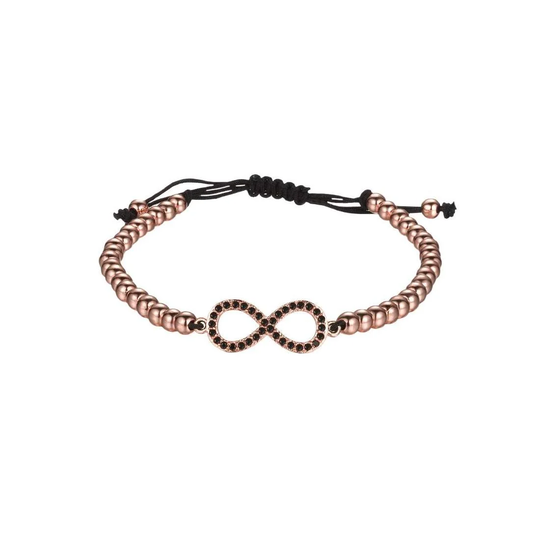 Armbånd, Evighedssymbol med Rhinsten - Rosé