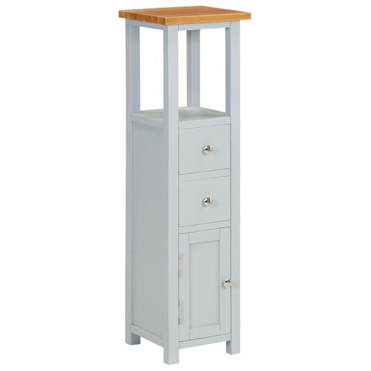 vidaXL kommode 26x26x94 cm massivt egetræ