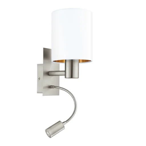 Pasteri Wall L150 hvit/kobber, E27; Led, 40W; 3,5W