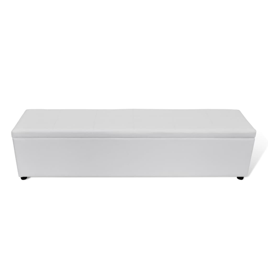 vidaXL opbevaringsbænk 168x44x44 cm hvid